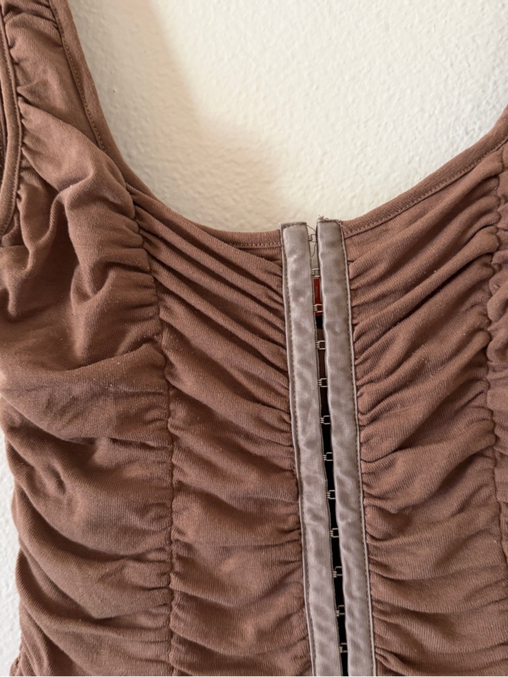 Brown Ruched top - Picture 3 of 5